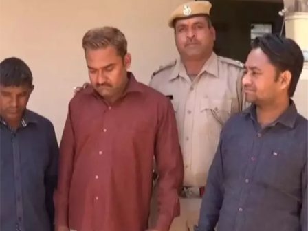 udaipur parshad husband arrested in fraud of land