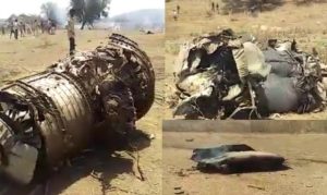 mig 27 fighter plane crashed in sirohi