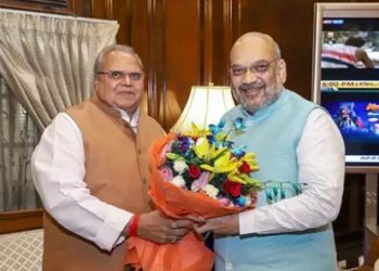 HOME MINISTER AMIT SHAH MEET JAMMU KASHMIR GOVERNOR MALIK