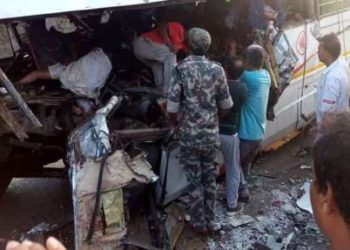 road accident in jharkhand chauparan 11 passengers dead