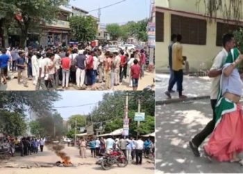 sangh pramukh bhagwat carget car hit a bike