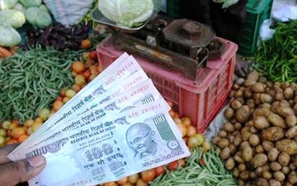 Inflation rate increased in november in india