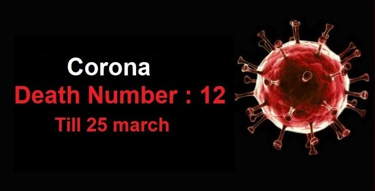 12 person die due to corona in india or in rajasthan 37 corona positive case
