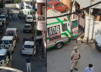 karfue in Udaipur mallatalai after Corona positive case found