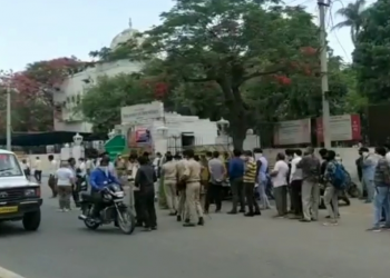 people gathered at collectry for lockdown pass