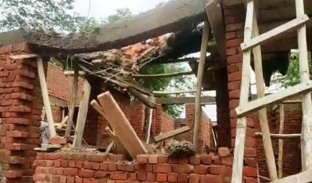Building construction celling fall down