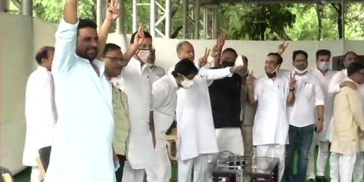 mla meeting held at ashok gehlot cm house