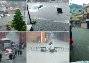 heavy rain in jaipur