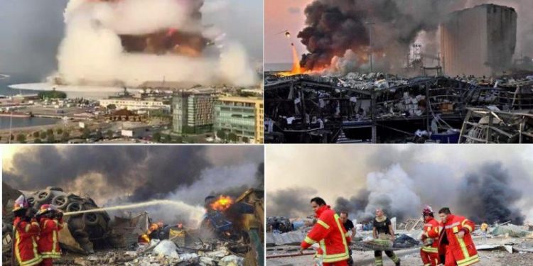 lebanon beirut blast kills more than 70 people or 4000 injured