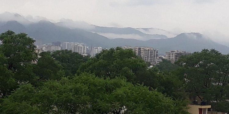 rain in udaipur