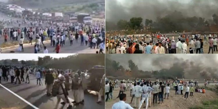 Dungarpur st candidates protest jam highway stone pelting on police