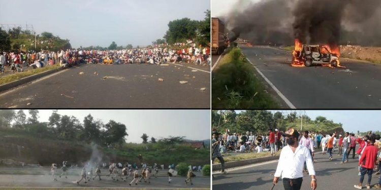 dungarpur disorder riots at nh8 highway stone pelting on police internet bann fired vehicle1
