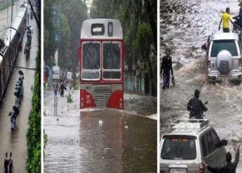 heavy rain in mumbai bus and trains service suspended