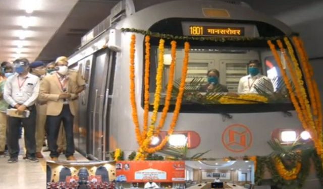 rajasthan first under ground metro rail starts cm gehlot flag off metro for badi chaupar to mansarovar
