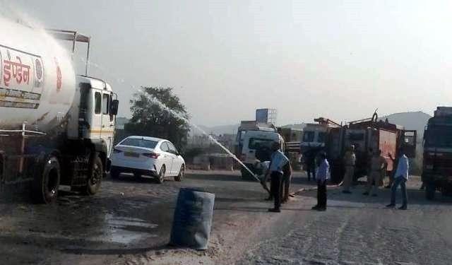 indane gas tanker leakage in udaipur