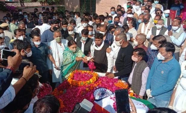 cabinet minister master bhanwarlal meghwal funeral