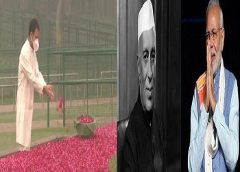 pandit jawahar lal nehru 131th jayanti childrens day pm modi or rahul gandhi pay tribute to nehru