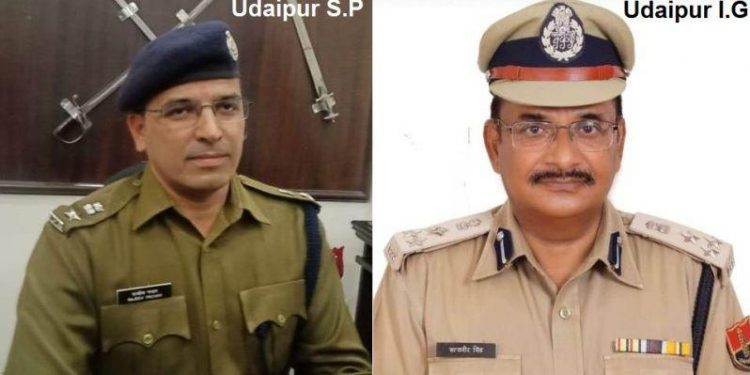 udaipur sp rajeev pachar and ig satyaveer singh