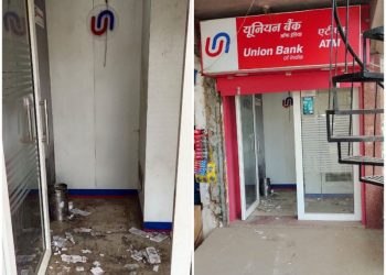 मादड़ी इंडस्ट्रियल एरिया मेन रोड से बदमाश एटीएम मशीन ही उखाड़ कर ले गए, करीब 5.50 लाख नगदी गयी