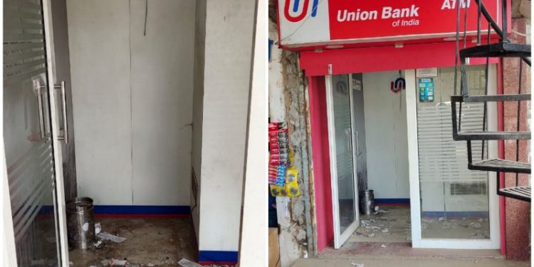 मादड़ी इंडस्ट्रियल एरिया मेन रोड से बदमाश एटीएम मशीन ही उखाड़ कर ले गए, करीब 5.50 लाख नगदी गयी