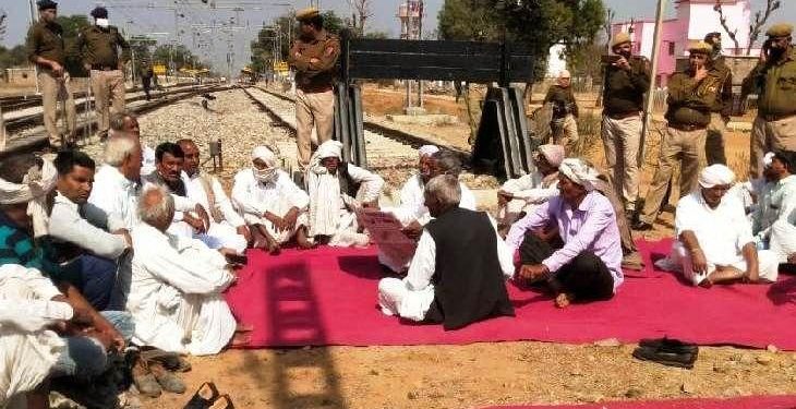 farmers rail roko andolan in against of new agriculture law