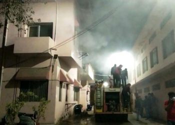fire in map section uit udaipur