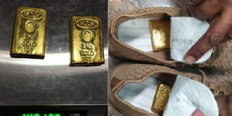 man caught with 1491 gram gold biscuits at jaipur airport