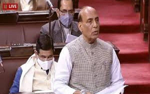 rajnath singh on pangong lake in rajya sabha