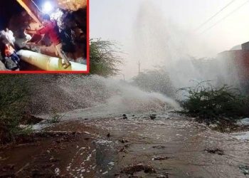 hindustan zinc sewer treatment plant water pipe line break