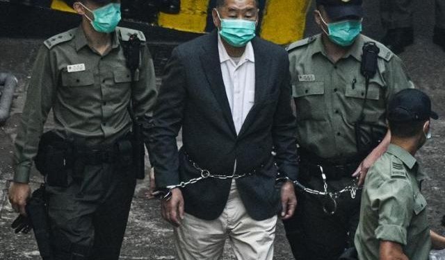 hong kong democracy supporters media tycoon jimmy lai sentenced to 14 month