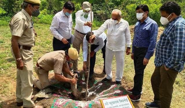 forest minister sukharam vishnoi visit forest area udaipur