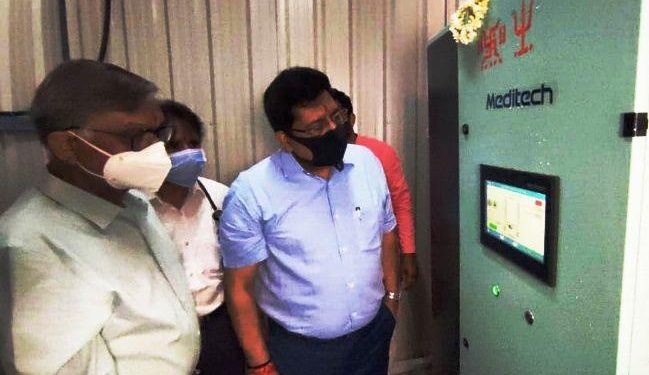 udaipur lipi data company donates oxygen plant to mb hospital