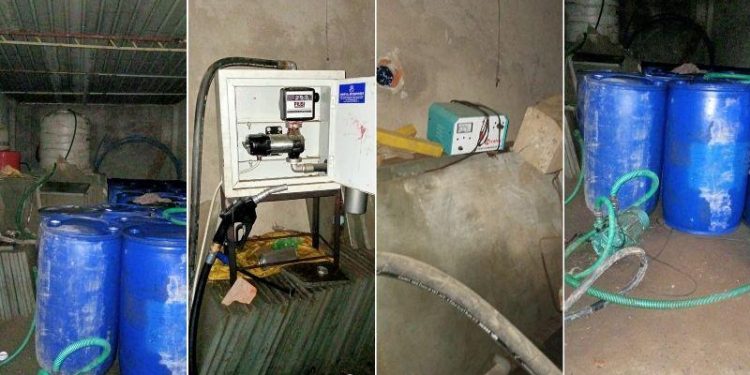 udaipur sog seized illegal biodiesel pump at udaipur ahmedabad highway