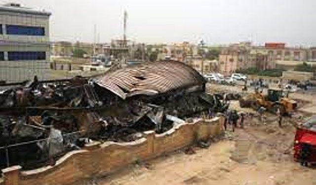 92 died in massive fire of covid ward hospital iraq
