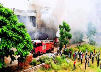 fire in computer shop shobhagpura udaipur