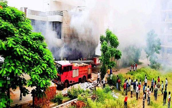 fire in computer shop shobhagpura udaipur
