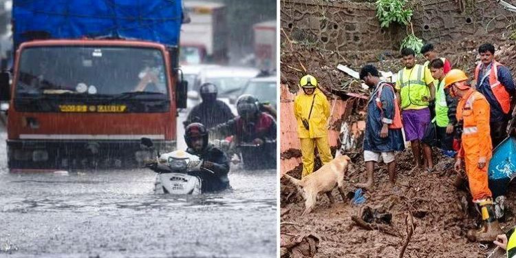 heavy rain alert in mumbai 30 died in landslides and building collapse