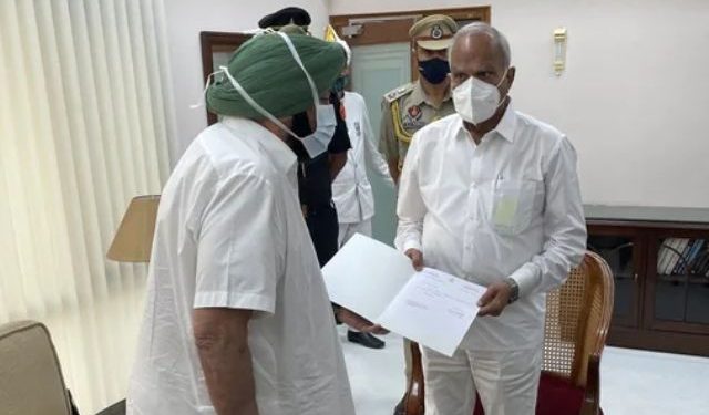 punjab chief minister amarinder singh resigns