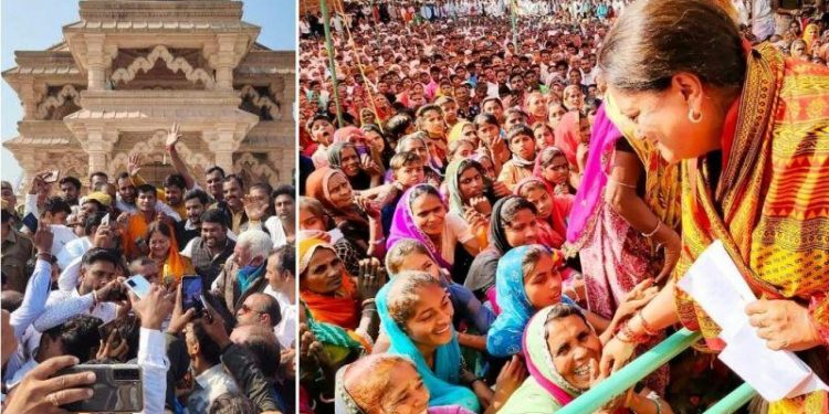 ex cm vasundhara raje mewar visit starts from sanwariya ji temple chittorgarh - 2