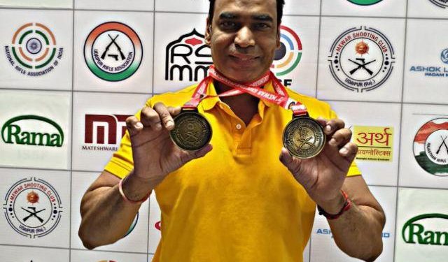 mewar shooting championship 2021 deepak sharma won two gold medal