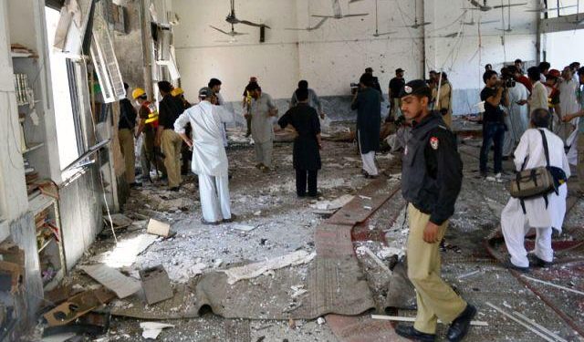 30 killed in suicide bomb blast in mosque during friday congregation in peshawar pakistan