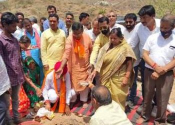 निगम की नंदीशाला के लिए हुआ भूमि पूजन