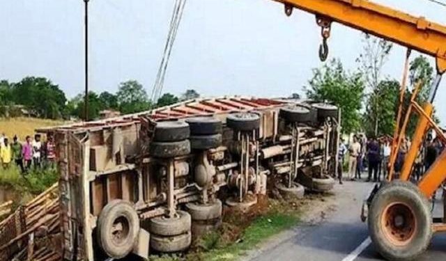 udaipur 8 labour died truck accident in purnia bihar