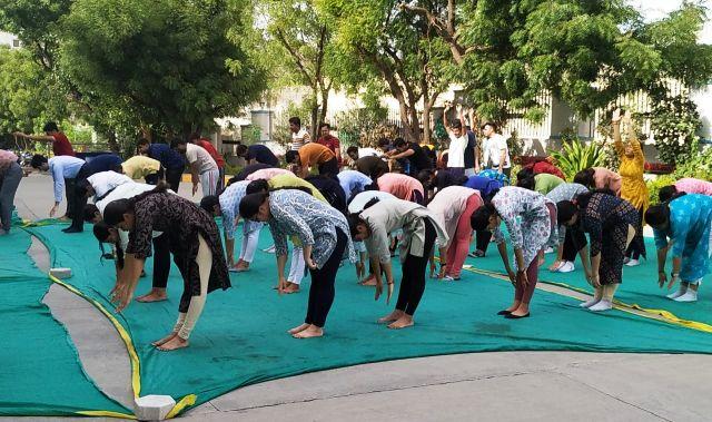 international yoga day 2022 at gbh general hospital udaipur