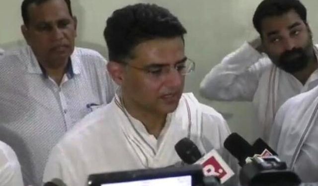 sachin pilot statement on cm gehlot