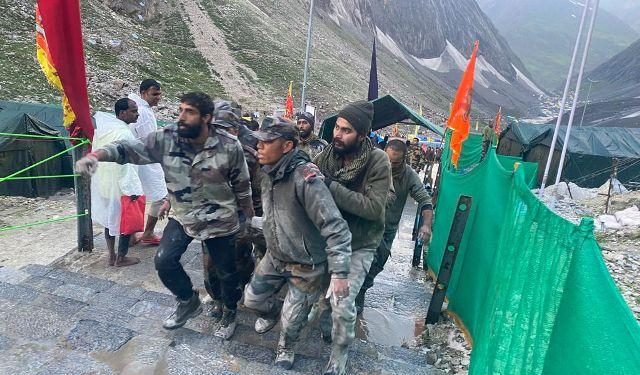 13 killed over 40 injured as cloudburst hits lower Amarnath cave -1