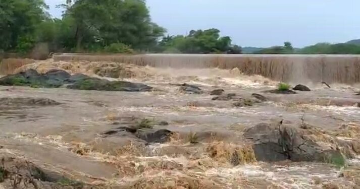 कैचमेंट में तेज बारिश: थूर की पाल,मदार नहर चली