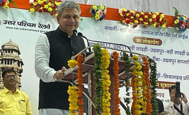 mavli to badi sadri broadguage train starts for public