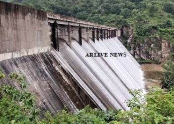Akodara Dam over flow