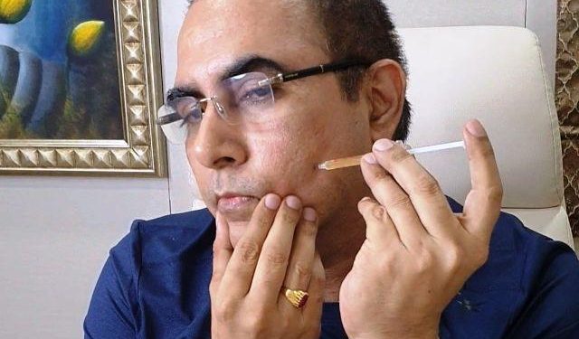 dr arvinder singh creates history to injection medicine his own face